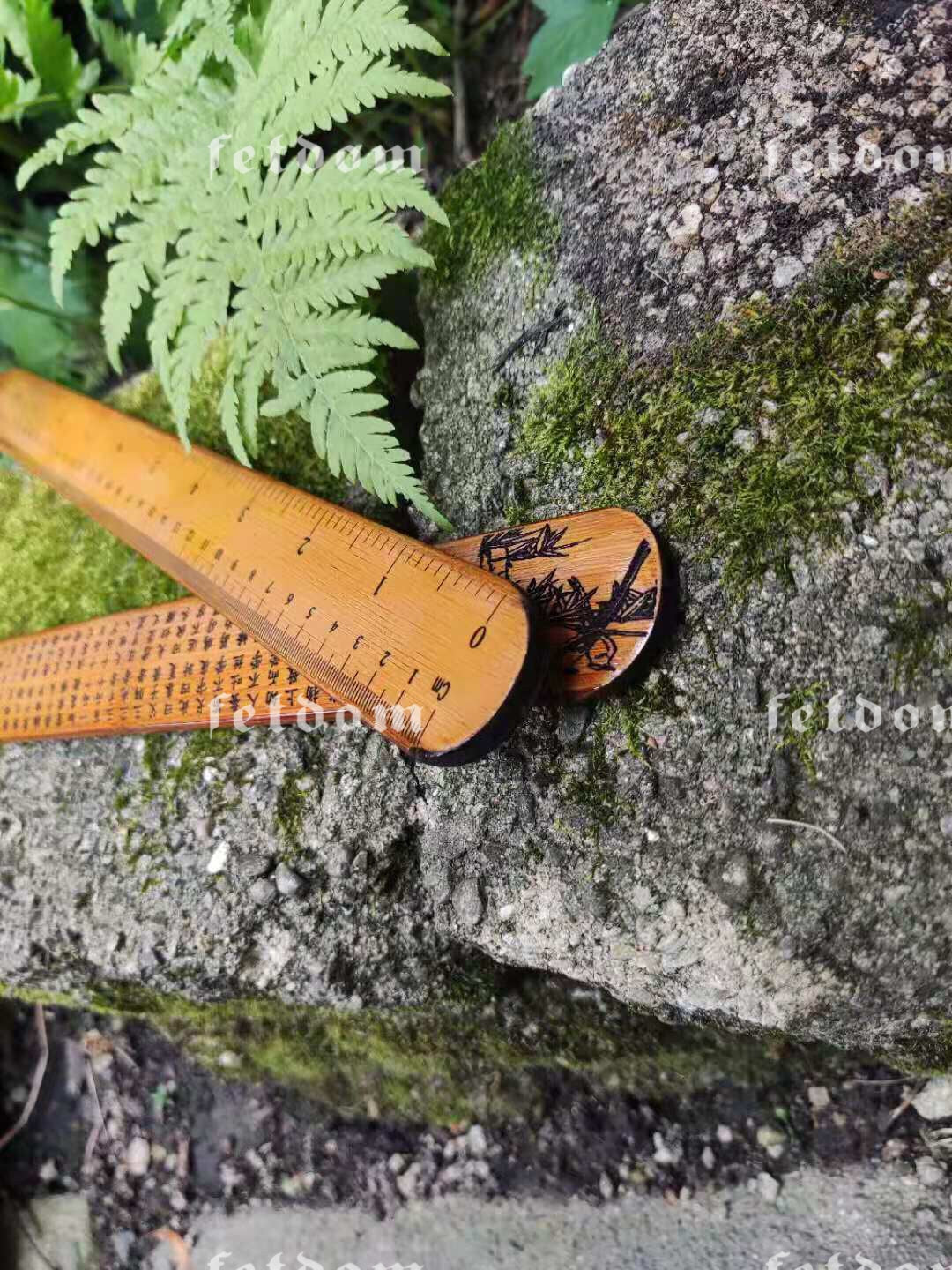 Bamboo Ruler Sword Paddle Crafted on both sides with Calligraphy of “Three Character Classic”. Functions as Spanking Ruler, Sword play, Toy for Boys and Girls - Image 12