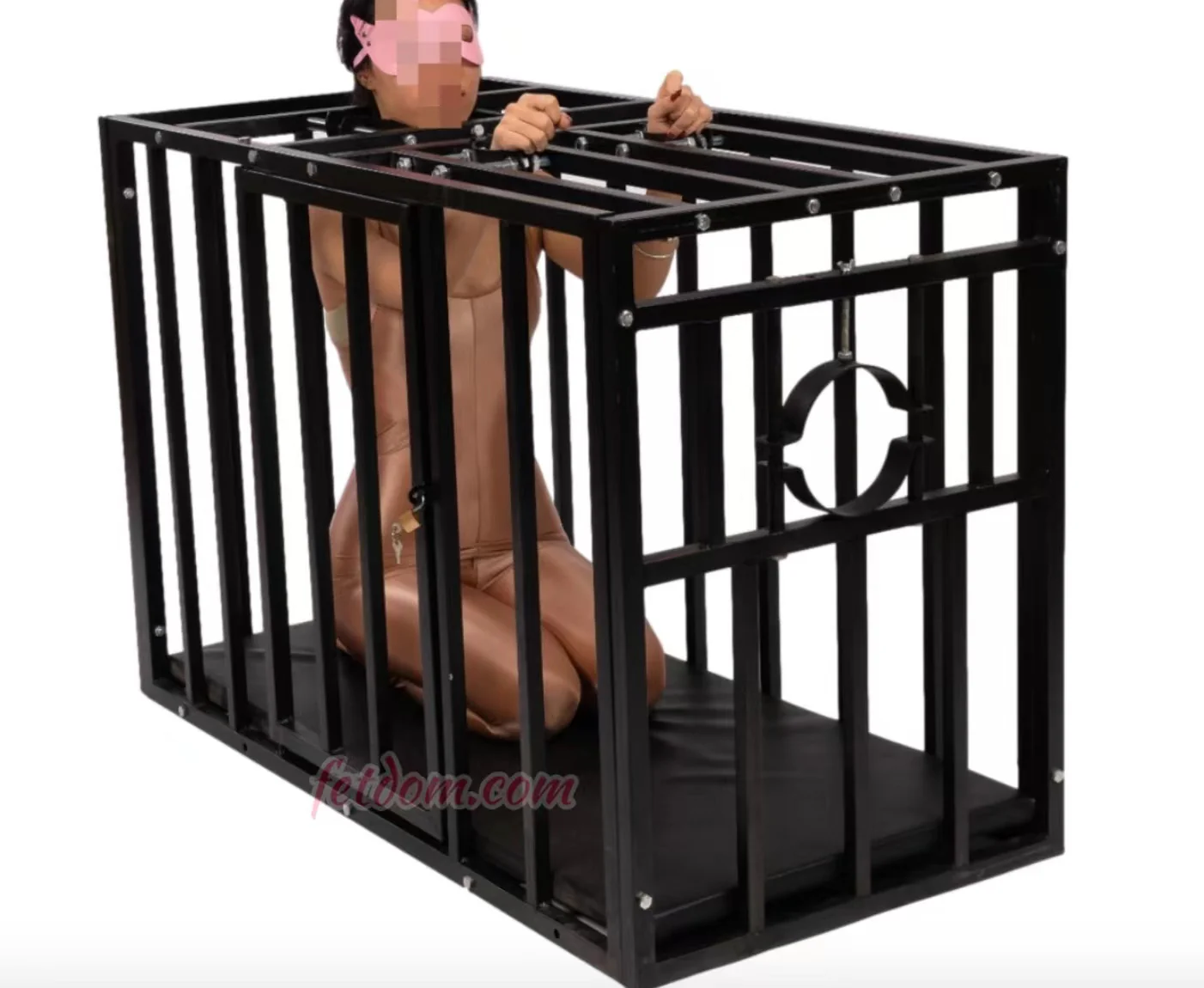 Ships from the USA! Fetdom BDSM Heavy duty EXTRA LARGE Humiliation CAGE - Image 5