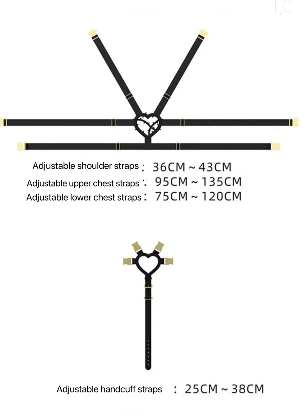 Ships from the USA! Deluxe Upper body Shibari Bondage Straps, Self Bondage Straps - Image 11