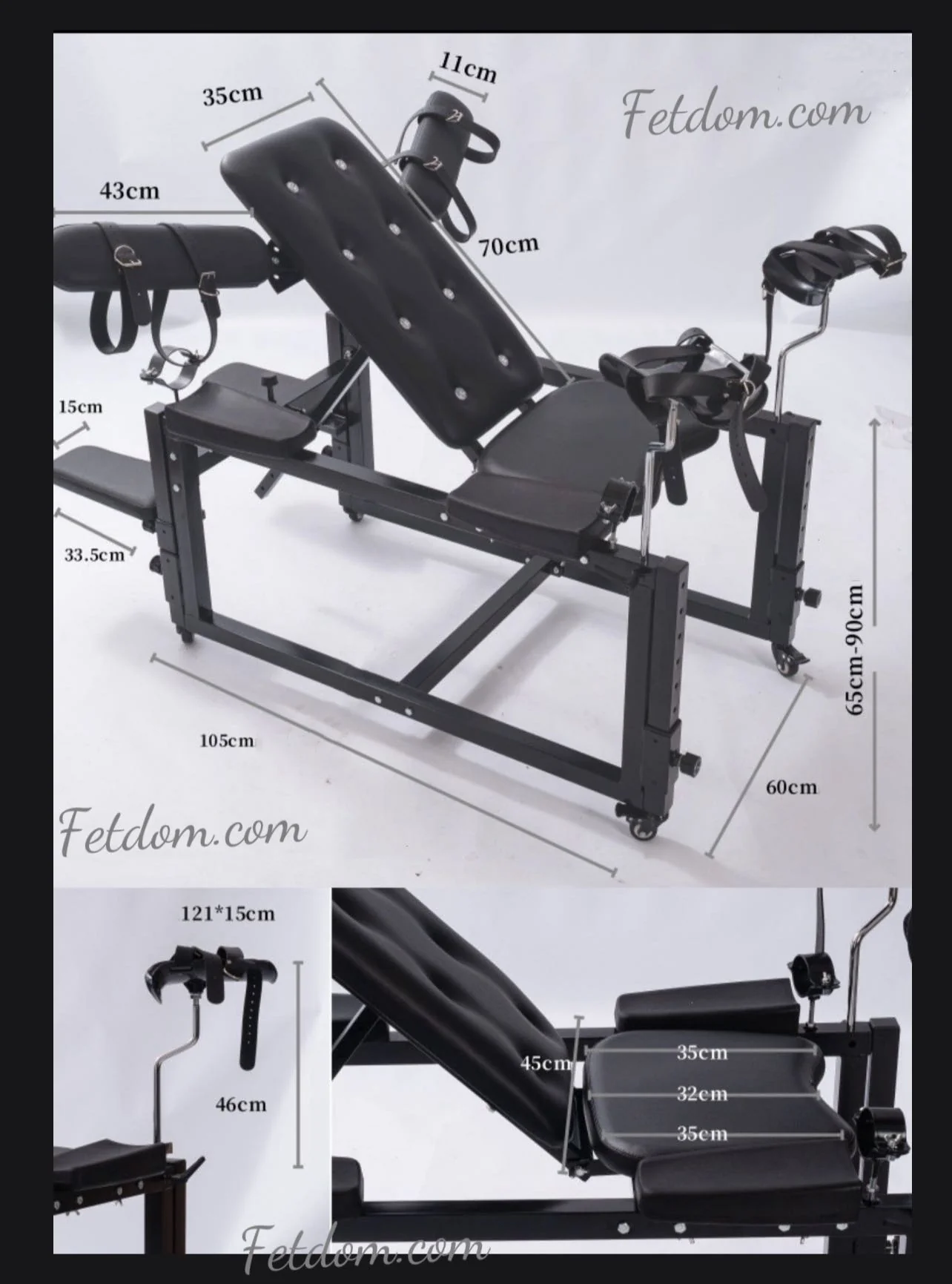 Ships from the USA! Fetdom Lux Bench Gyno Chair Bondage multi-Function Top Seller - Image 7