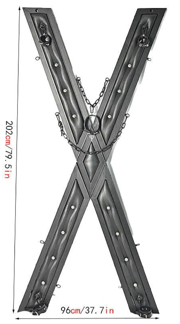 Ships from the USA! Elegant noir St. Andrew's Cross - Image 3