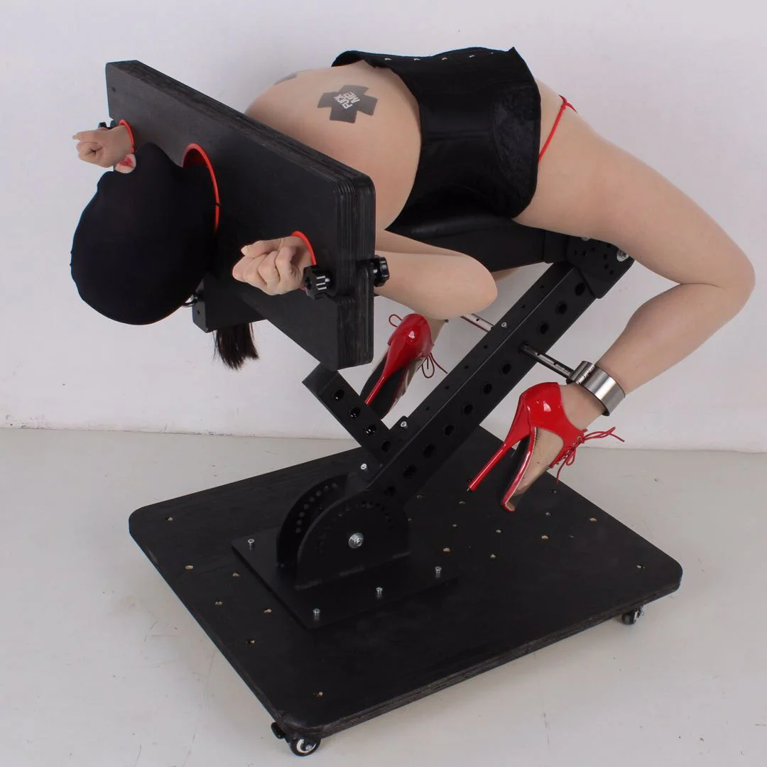 Ships from the USA! Multi Position Floating Stockade Pillory on Wheels BDSM Furniture Punishment Display - Image 5