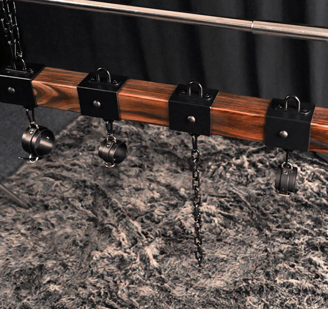 Ships from the USA! Fetdom Elm Wood Multi Function Restrain Bar - Image 4