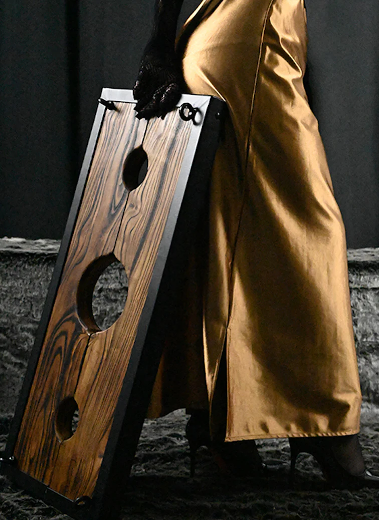 Ships from the USA! Fetdom Elm Wood Stockade Pillory Restraint with Metal Frame - Image 7
