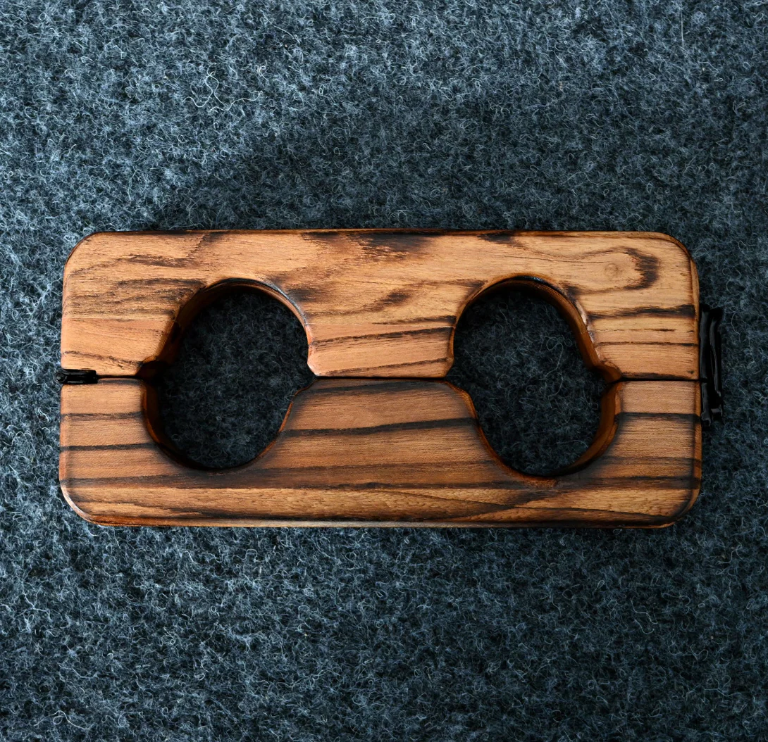 Ships from the USA! Fetdom Elm Wood Wrist and Ankle Cuffs - Image 14