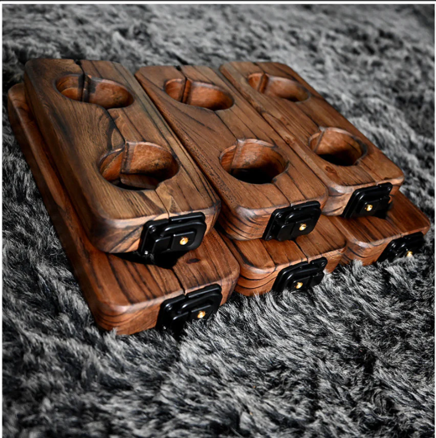 Ships from the USA! Fetdom Elm Wood Wrist and Ankle Cuffs - Image 3