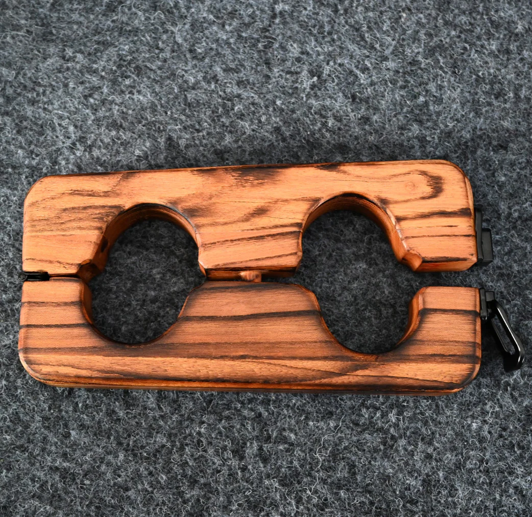 Ships from the USA! Fetdom Elm Wood Wrist and Ankle Cuffs - Image 9