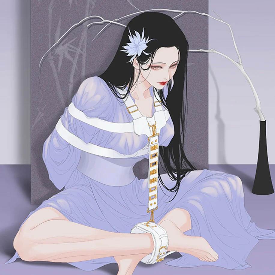 Ships from the USA! White color Upper body Shibari Bondage Straps - Image 3