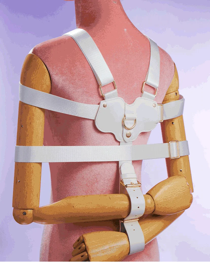 Ships from the USA! White color Upper body Shibari Bondage Straps - Image 4
