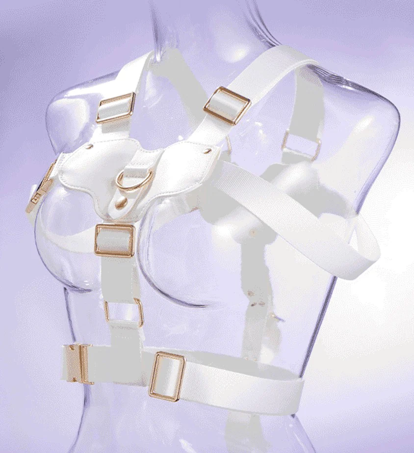Ships from the USA! White color Upper body Shibari Bondage Straps - Image 6