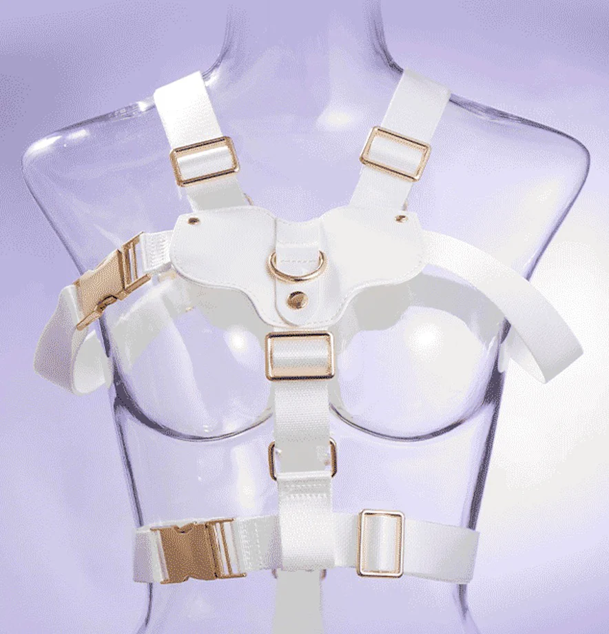 Ships from the USA! White color Upper body Shibari Bondage Straps - Image 9