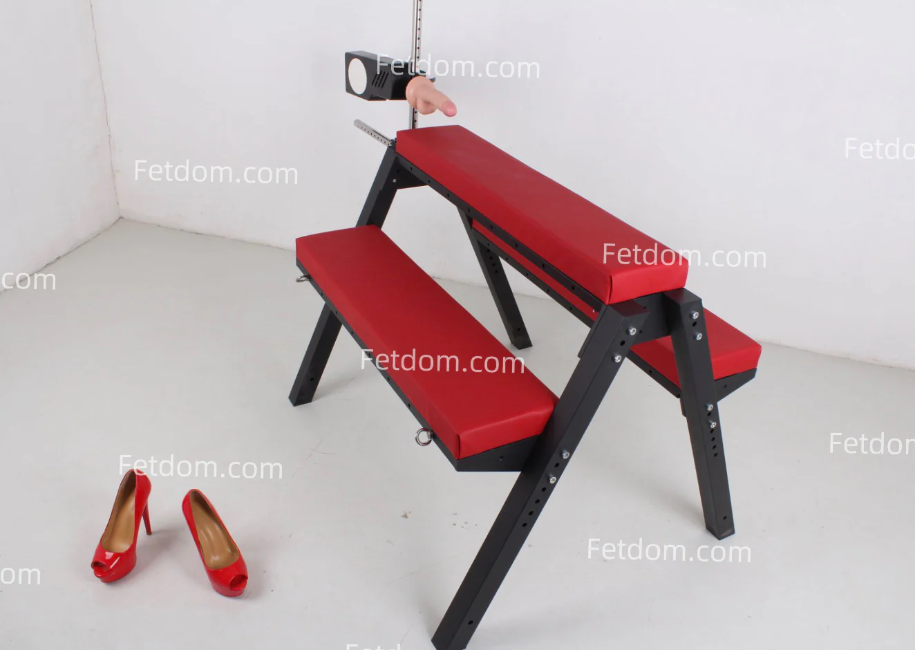 Fetdom Bondage Restraint Horse Captivity Bench Versatile BDSM Dungeon Furniture - Image 10