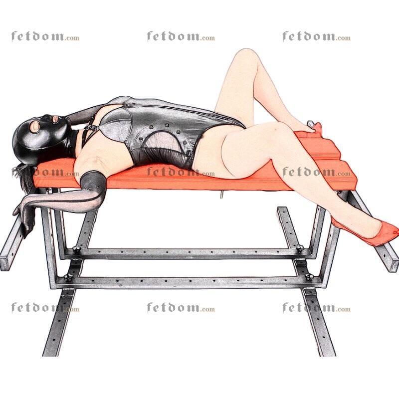 Ships from the USA! Fetdom Red Cushion Spanking bench; BDSM bench; Sex bench; Bondage, humiliation, BDSM furniture - Image 17